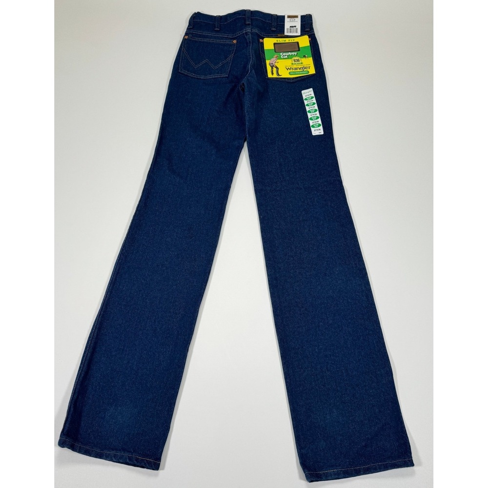 Vintage Wrangler 936PWD Jeans‎ Mens 27x36 NWT Slim Fit Cowboy Cut USA Fabric